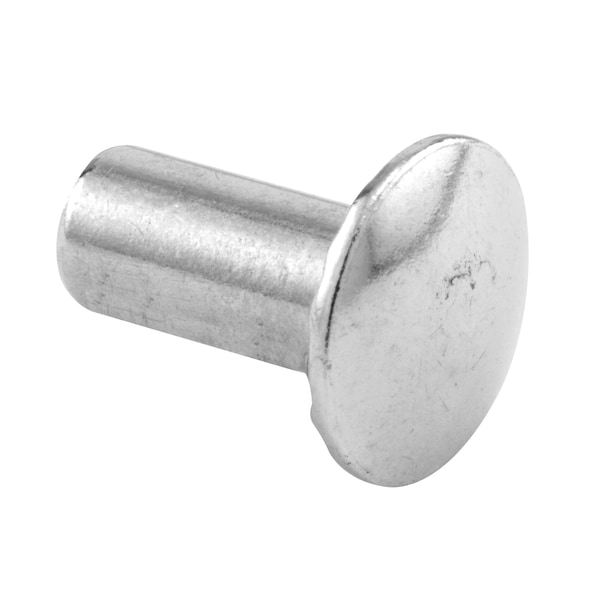 Unslotted Barrel Nut, No 8-32 x 1/2 in., Steel Construction, Chrome Plated, PK100